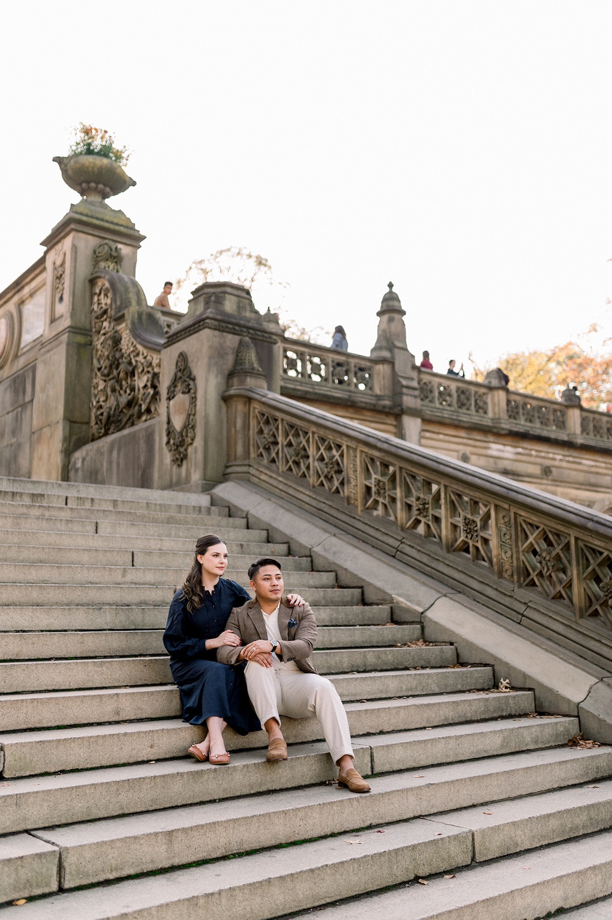 Symphony Estrada's rebrand takes shape with a luxury brand photographer showcasing the symmetry and beauty of Bethesda Terrace in Central Park.