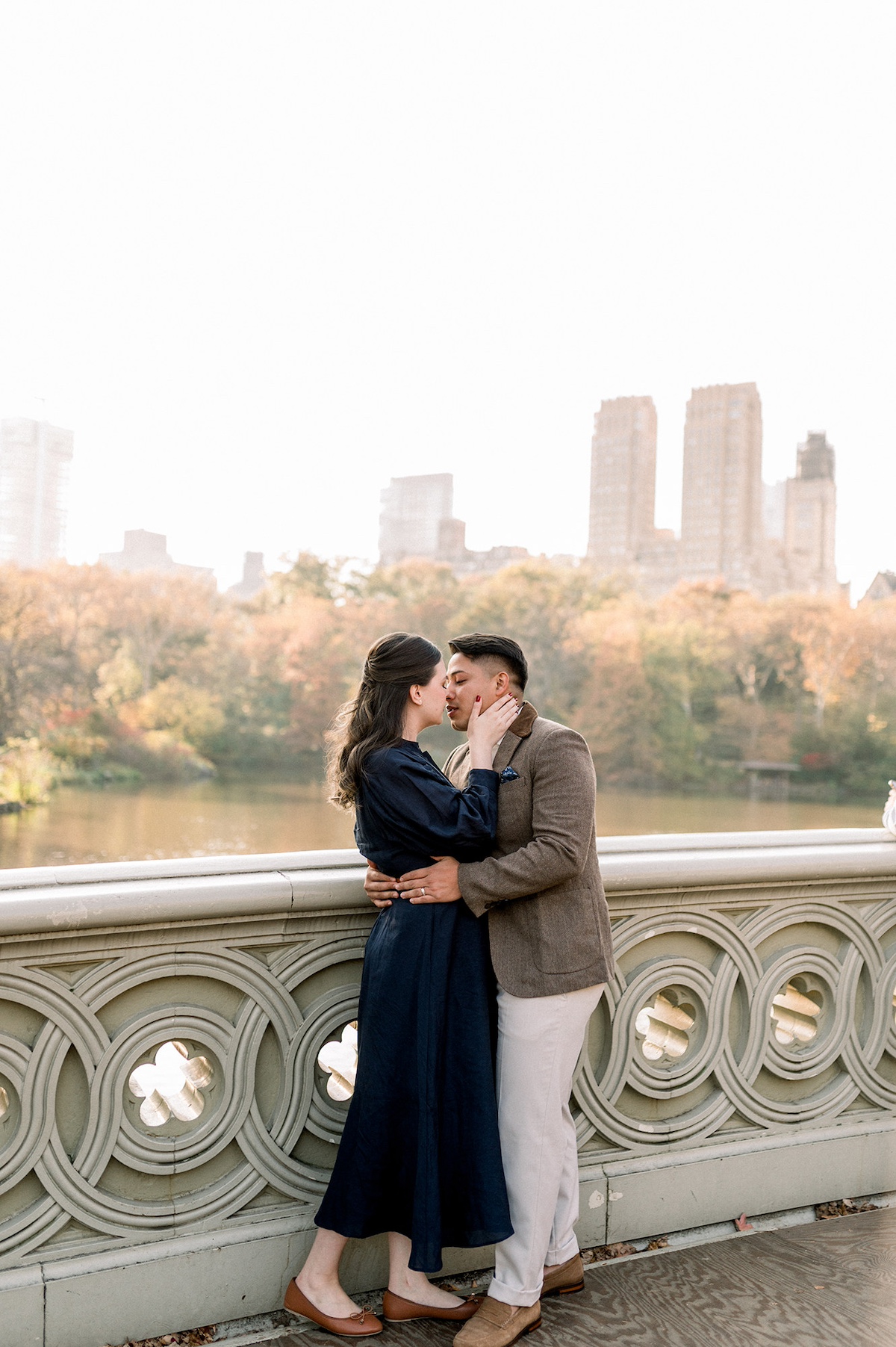 Capturing the essence of elegance at Bow Bridge, a luxury brand photographer frames Symphony Estrada's rebrand in the heart of Central Park.